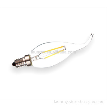 E14 2W LED Filament Bulb Candle Lamp 2W 220V dimmable 2W light UL listed